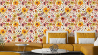 Big sunflower mural wallpaper

