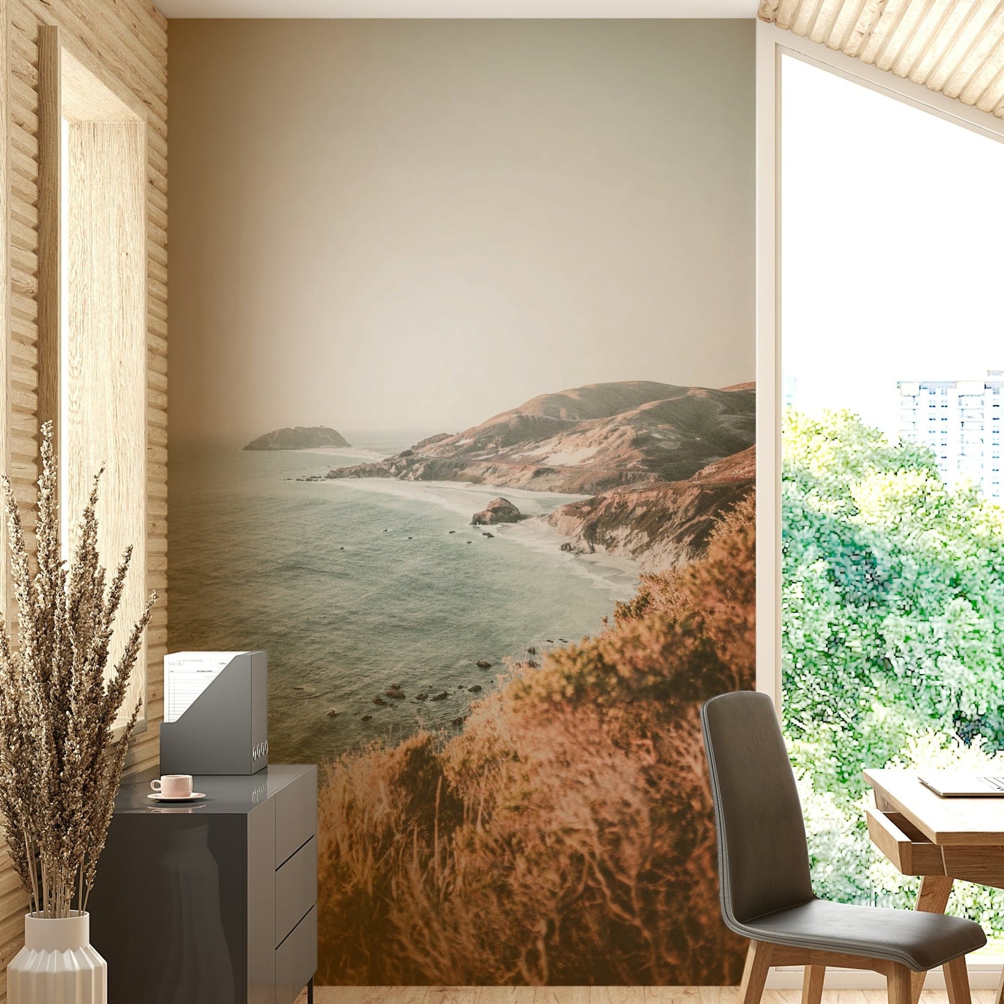 Nature-inspired mural of Big Sur’s dramatic coast

