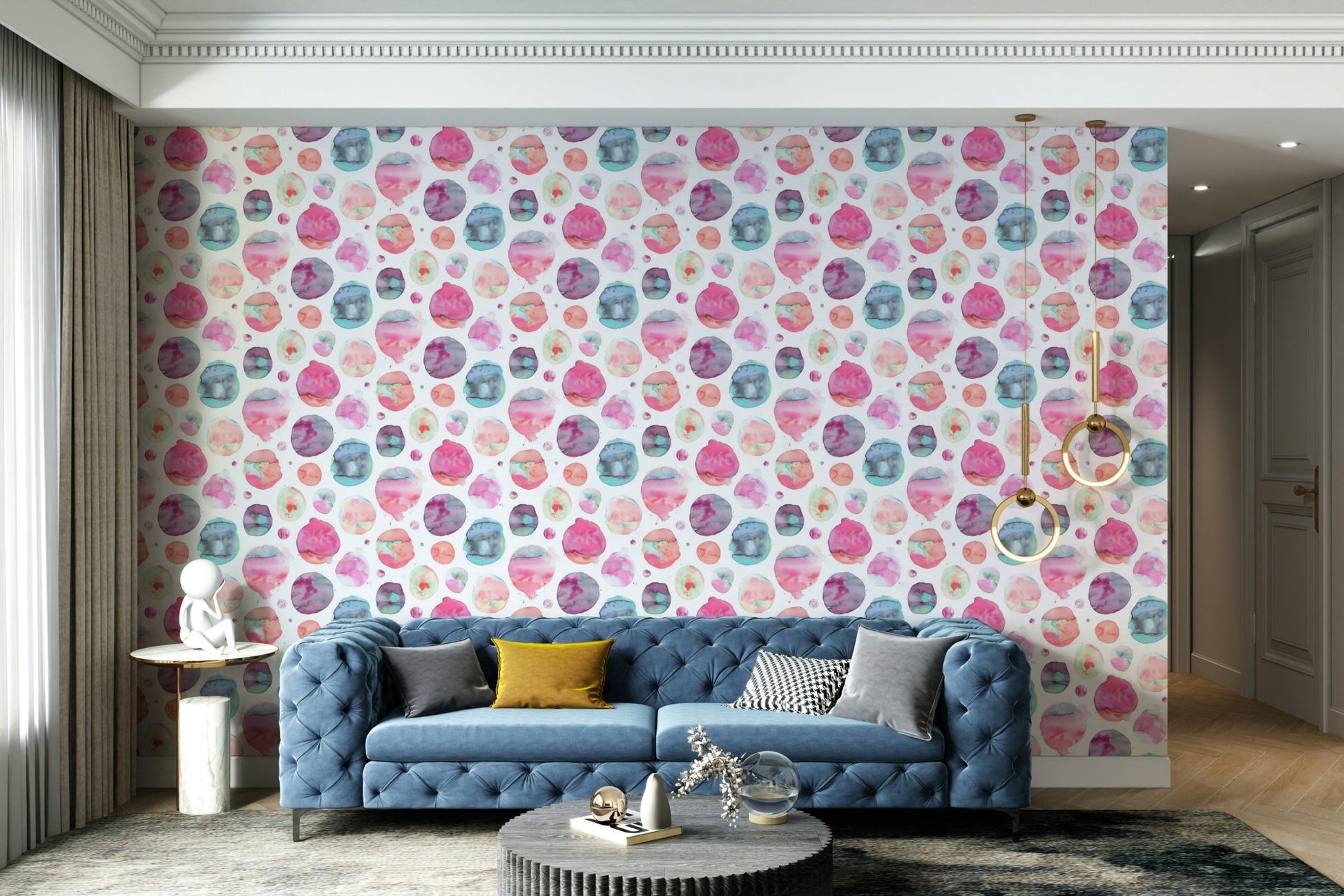  Big colorful circle wallpaper for walls

