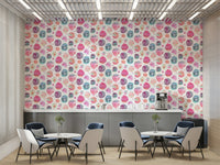 Oversized spots wall mural design

