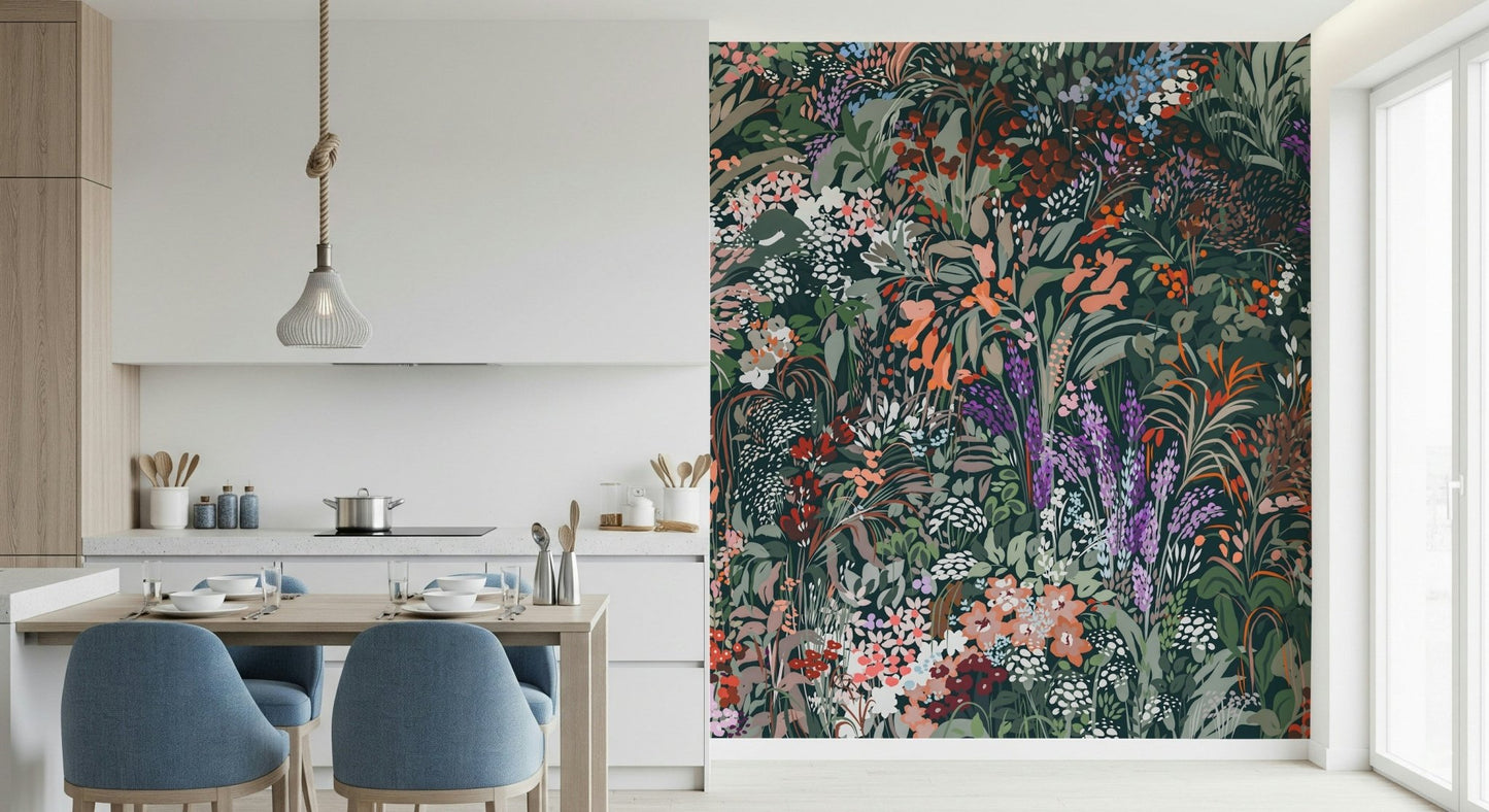Biodiversity Canvas Wall Mural focal point for a library., GD6488