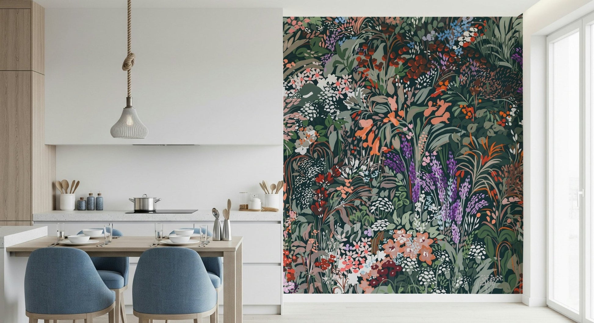 Biodiversity Canvas Wall Mural focal point for a library., GD6488