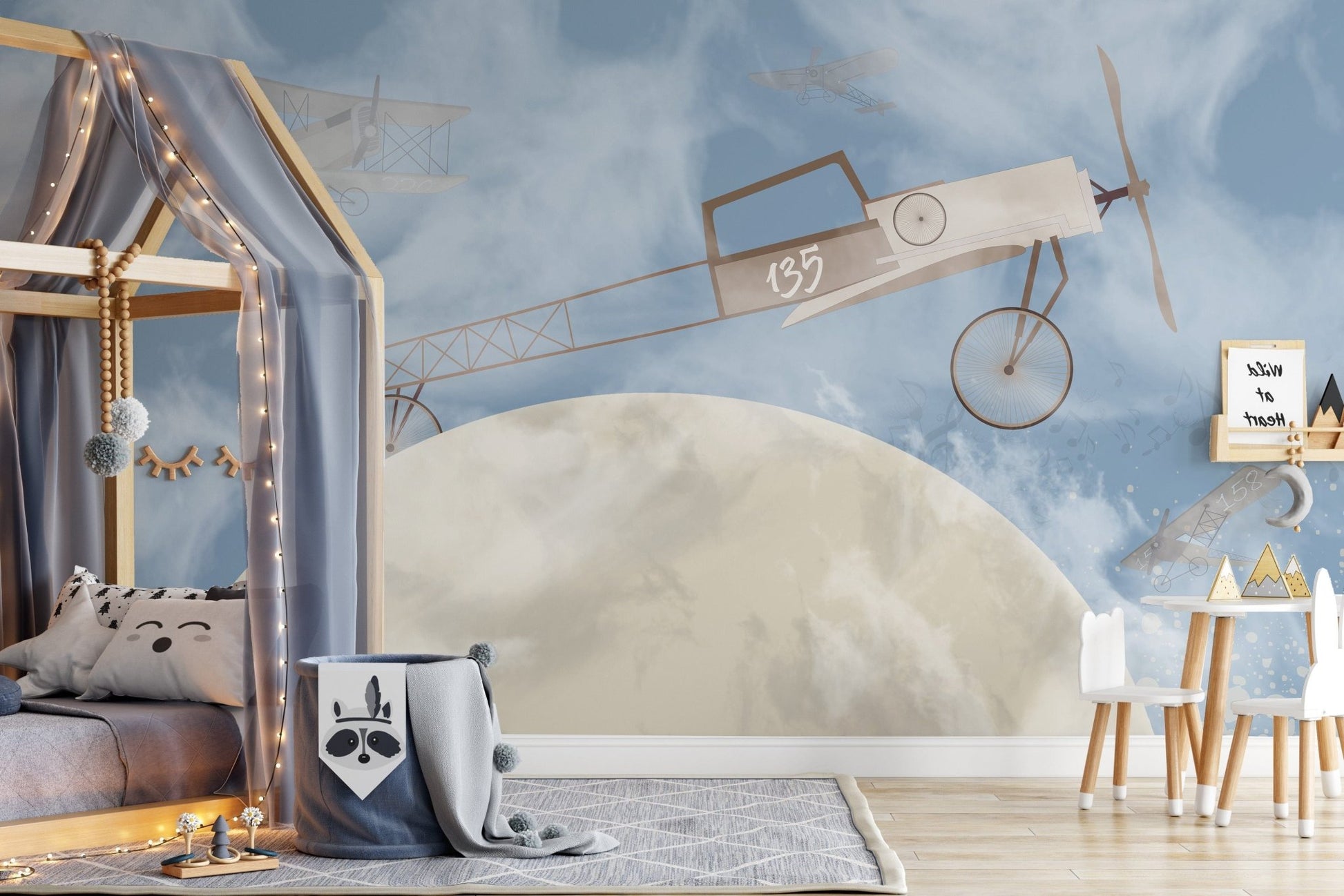 Planes on the Moon Wallpaper Murals - Giffywalls A899