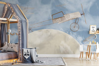 Planes on the Moon Wallpaper Murals - Giffywalls A899