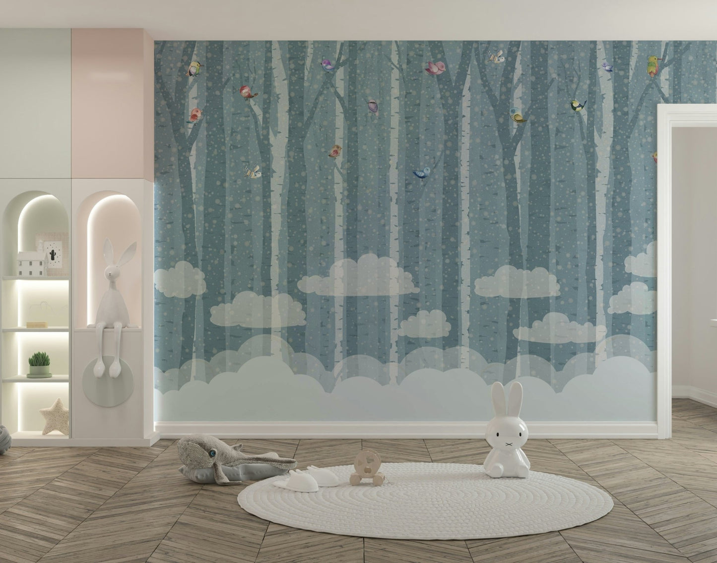 The overall mood is quiet and serene.

