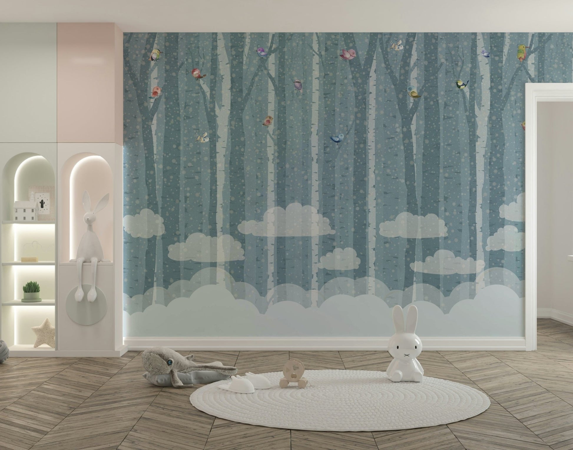 The overall mood is quiet and serene.

