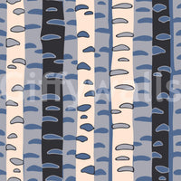 Vertical stripe forest wallpaper mural for a master suite Birch Tree Stripes Retro