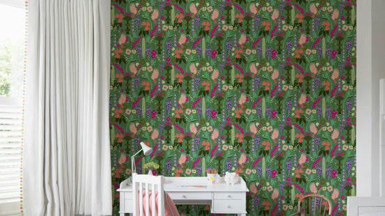 Birds & Blooms wall mural GD810
 

