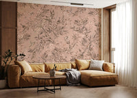 Nursery room décor using the Botanical Birdsong Wall Mural., GD6286