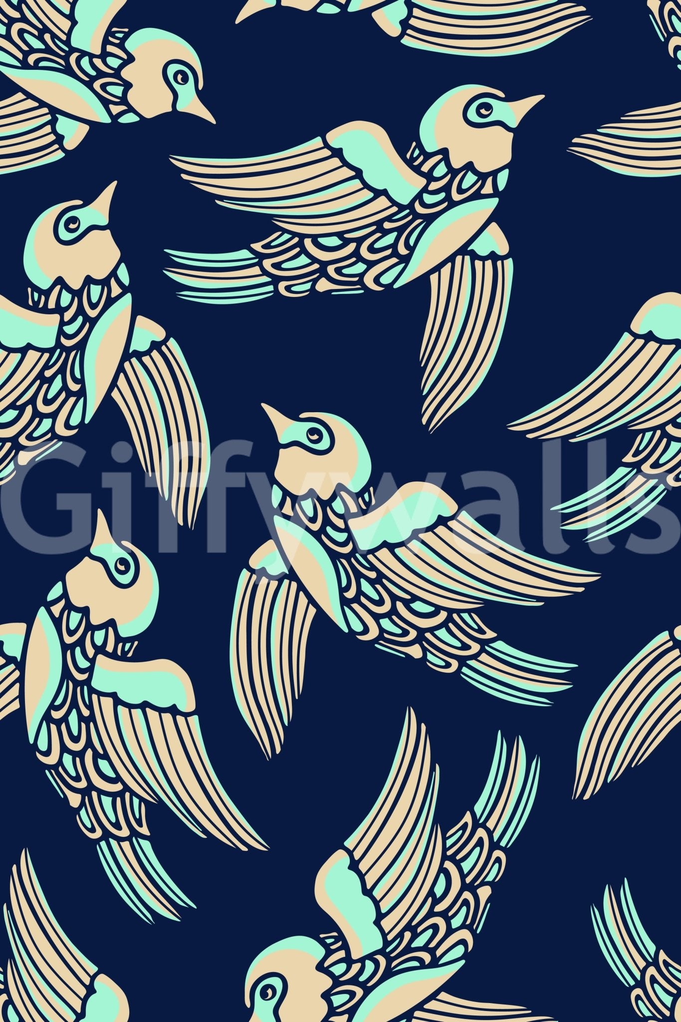Contemporary flying bird design for wall spaces

