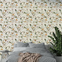 Vintage style birds wallpaper

