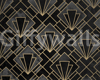 Contemporary mural wallpaper with mosaic look

