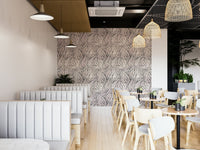 Artistic black and white zebra stripes wallpaper

