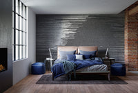 Black and White Glitch Abstract Wall Art Wall Mural - Giffywalls
