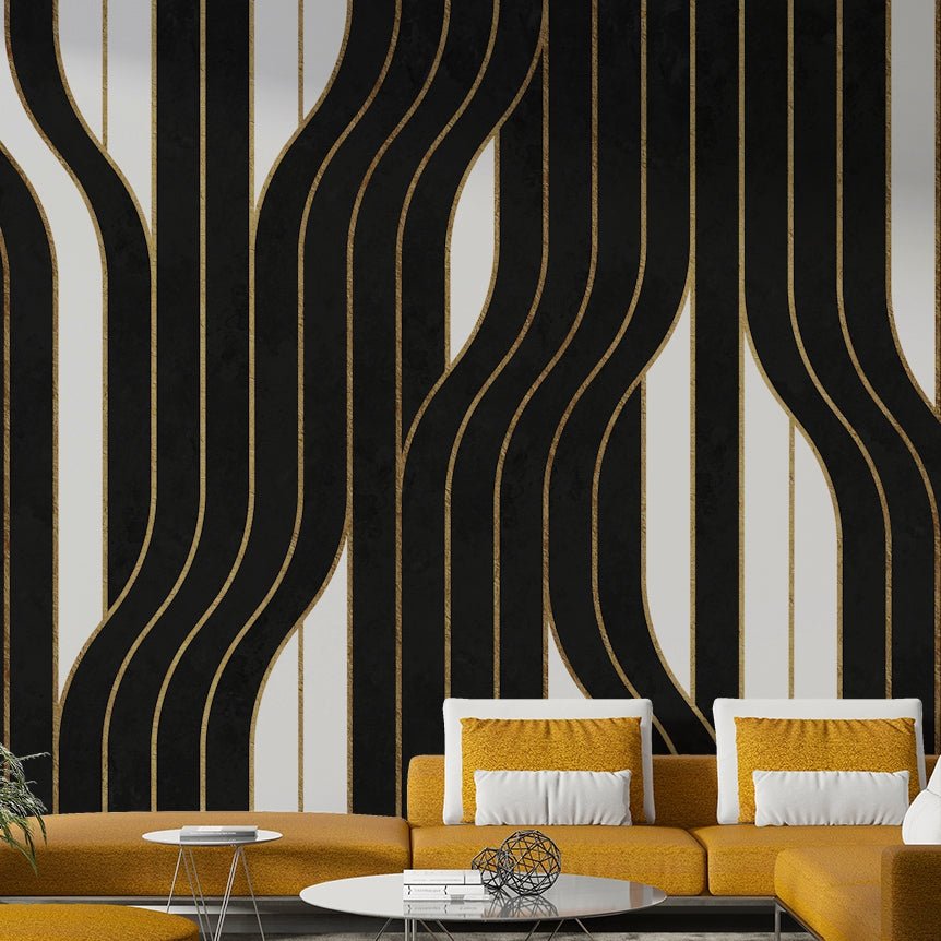 Contemporary black and white wall decor
