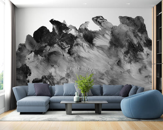 Black and White Rustic Design Wallpaper B146