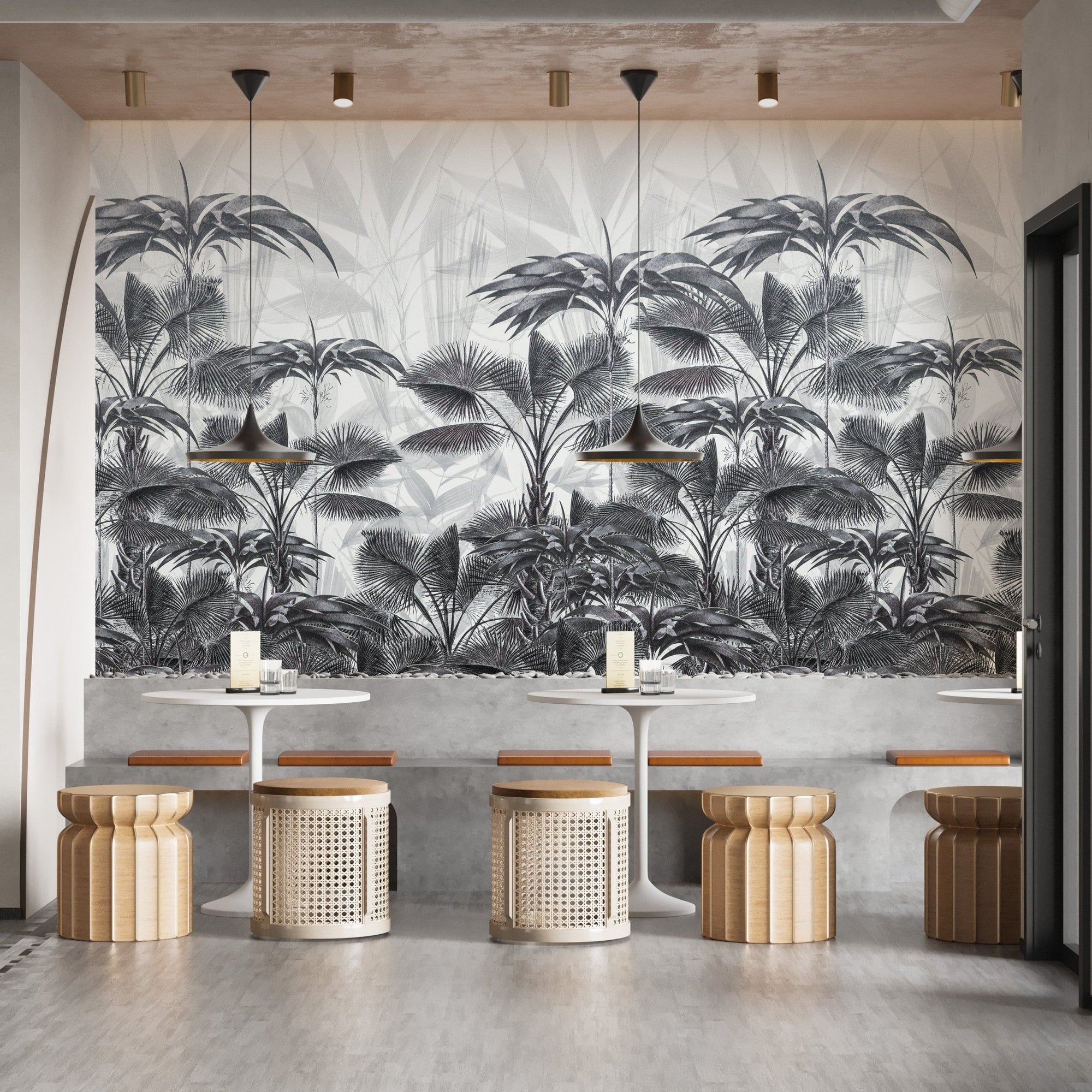 Bushy Tranquil Palms Wallpaper Mural
A546