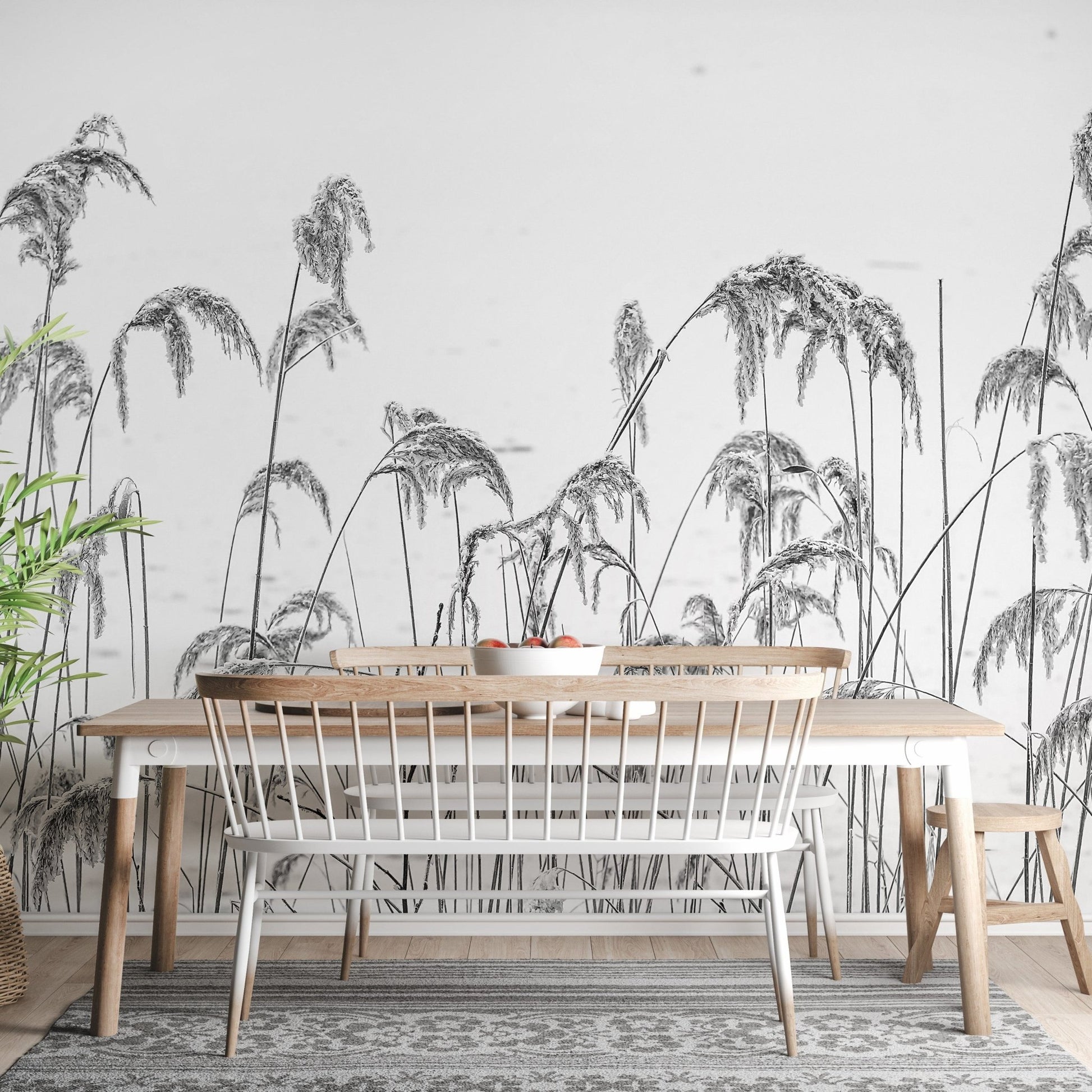 Winter Reeds Wallpaper murals - Giffywalls A927