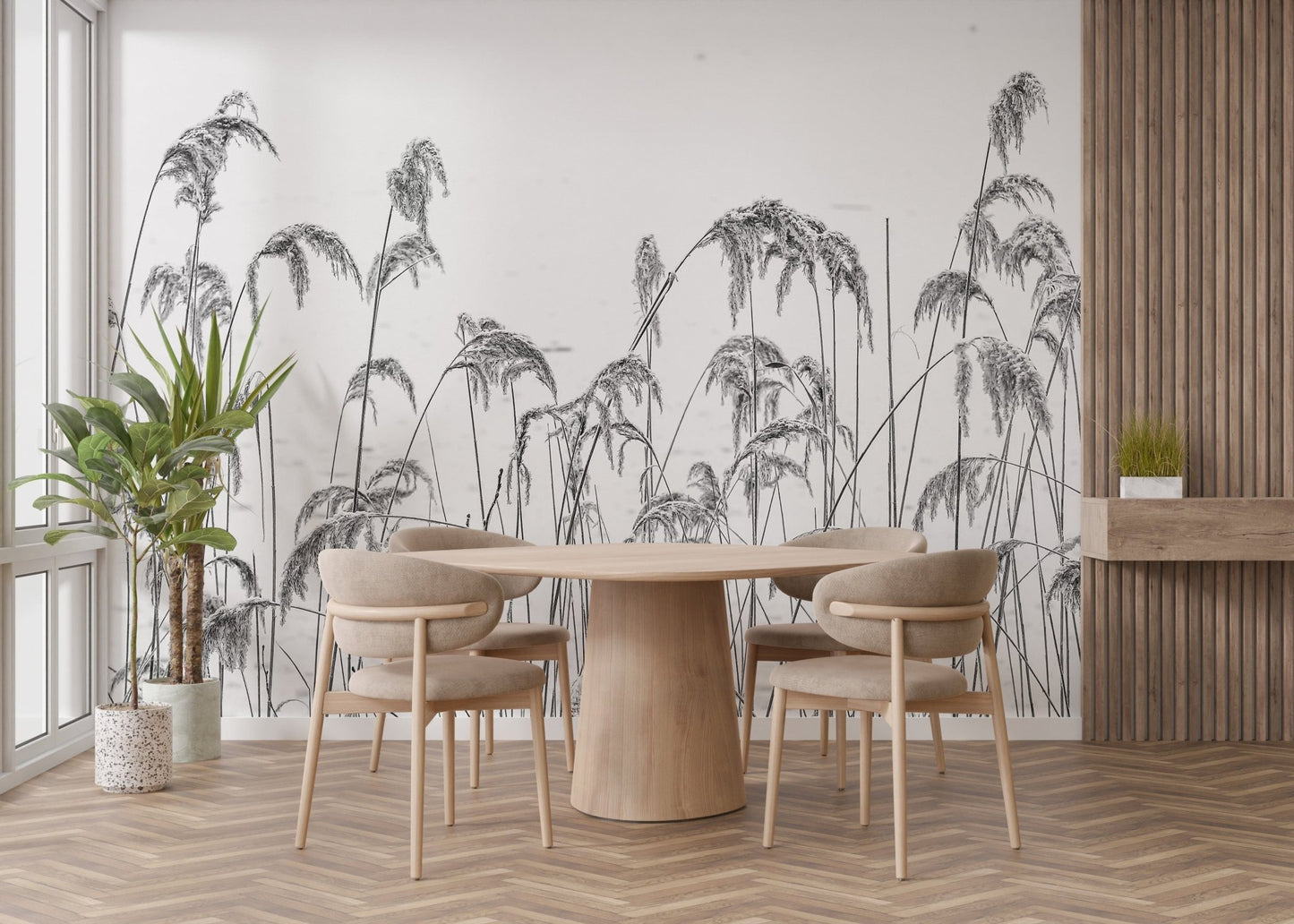 Winter Reeds Wallpaper murals - Giffywalls A927