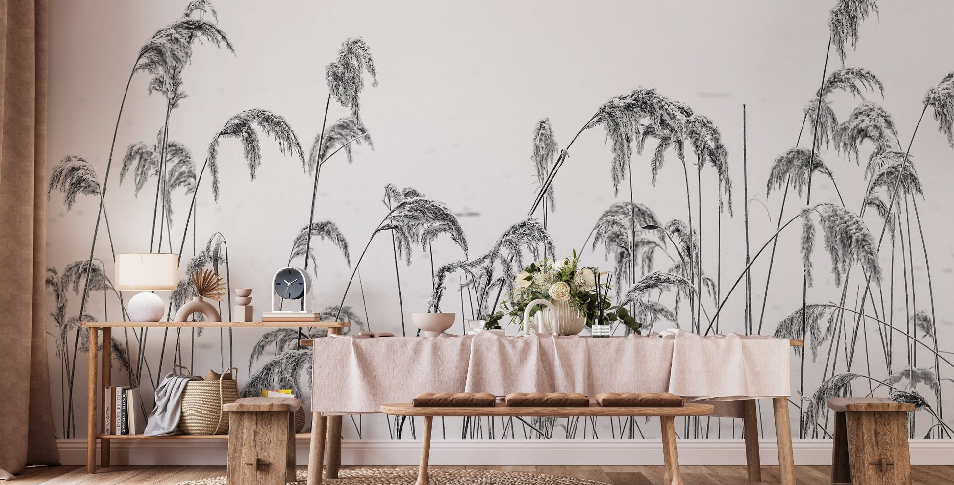 Winter Reeds Wallpaper murals - Giffywalls A927