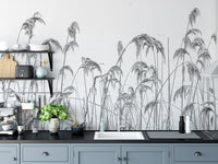 Winter Reeds Wallpaper murals - Giffywalls A927