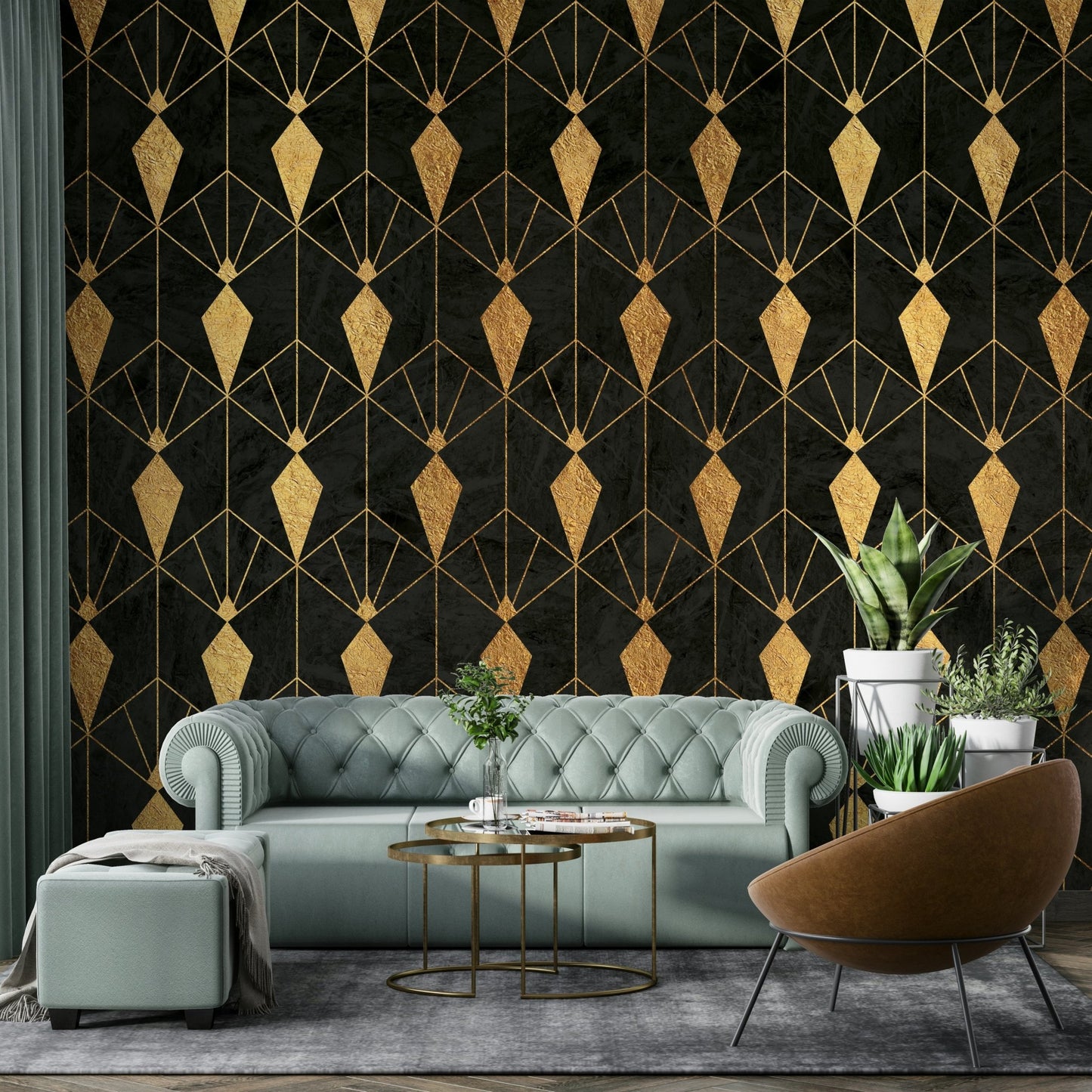 Classic modern deco wallpaper
