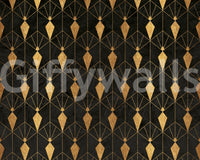 Stylish black wallpaper with vintage flair

