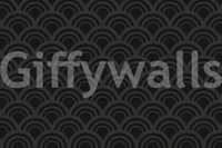 Black Charcoal Waves Wall Mural behind a white leather sofa.