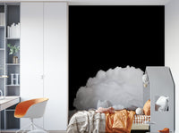 Low cloud bank meets a black void, a monochrome wall mural GD4844
