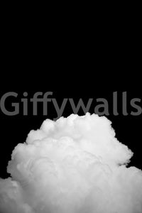 Shadowy black opens wide above the cloud in this Black Clouds II wall mural GD4844
