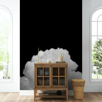 Cresting cloud tops fade to gray at the edges, a moody wall mural GD4844

