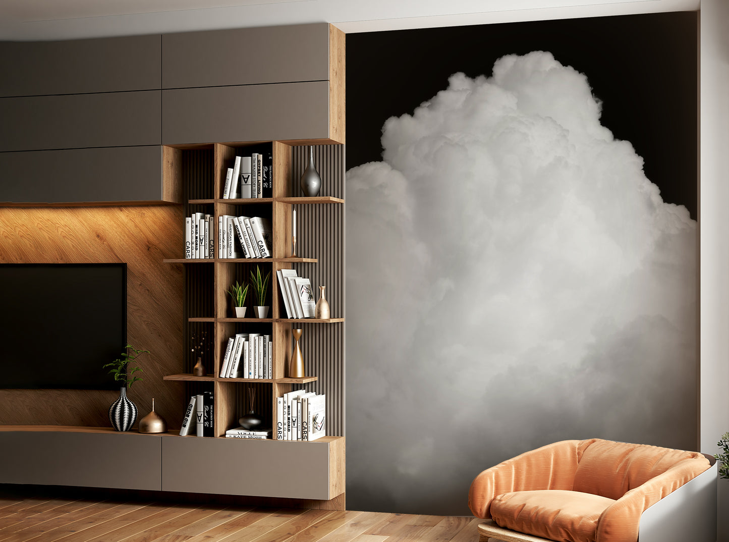 Black Clouds III Wall Mural