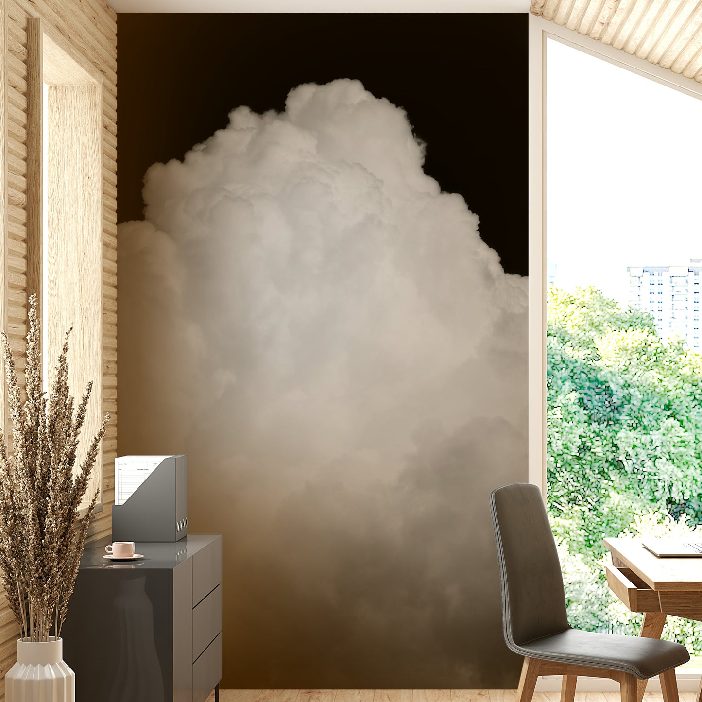Black Clouds III Wall Mural