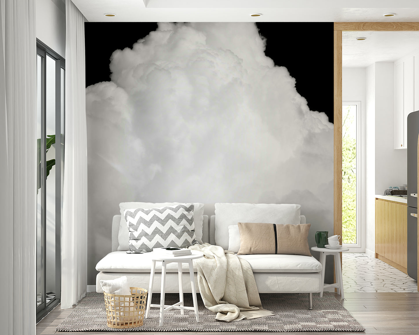 Black Clouds III Wall Mural