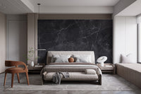 Black Gray Marble Wallpaper Mural - Giffywalls