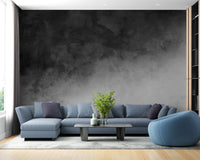 Black & Gray Watercolor Gradient Wallpaper Mural - Giffywalls ombre-05