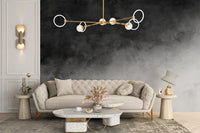 Black & Gray Watercolor Gradient Wallpaper Mural - Giffywalls