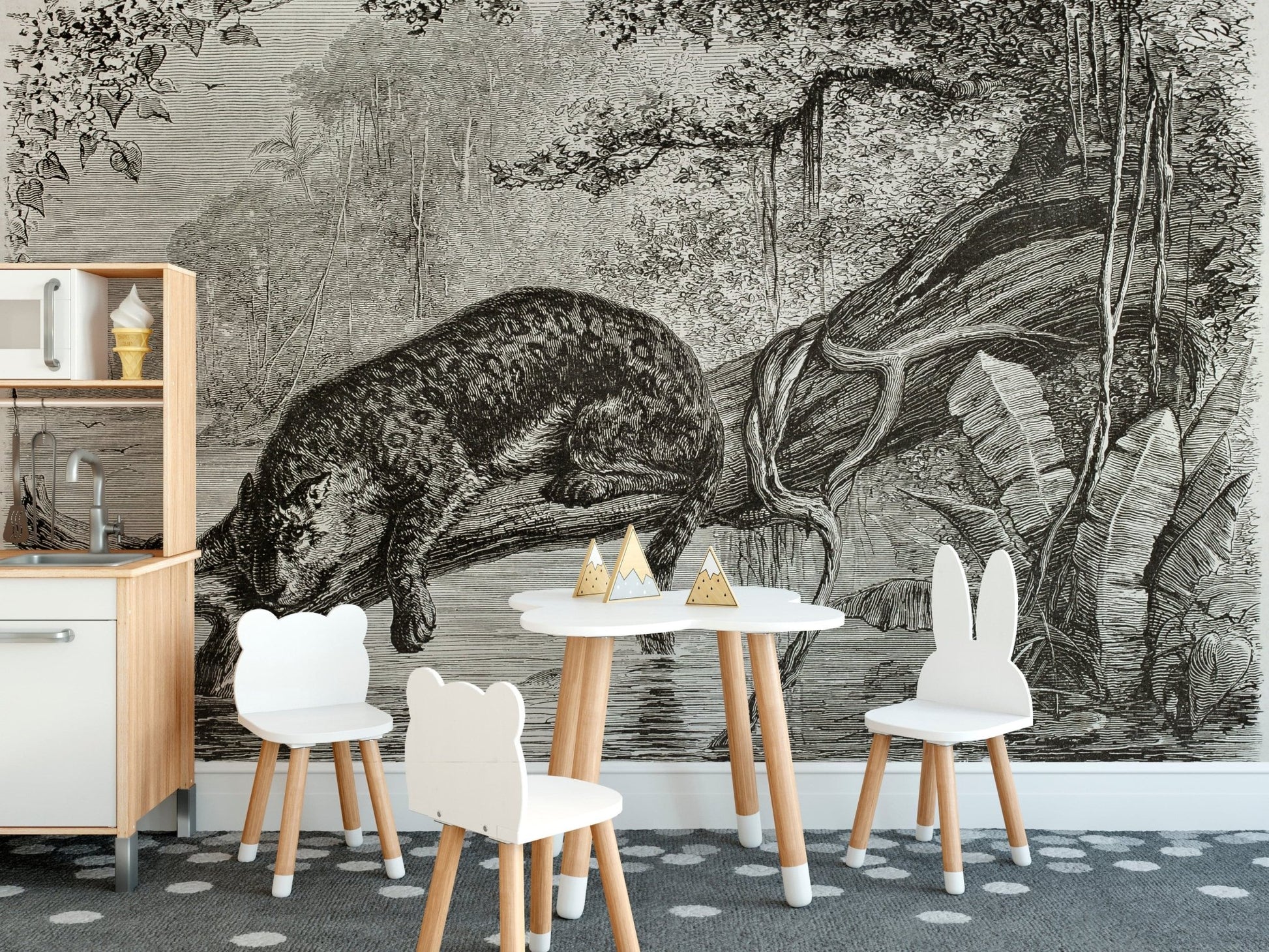 Animal Print Black Leopard Wallpaper
 A556