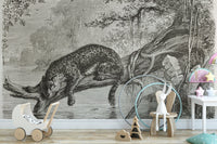 Black Leopard Print Wallpaper - Giffywalls A556