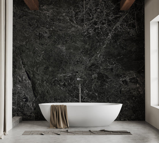 Black Marble Stone Texture Wallpaper B147
