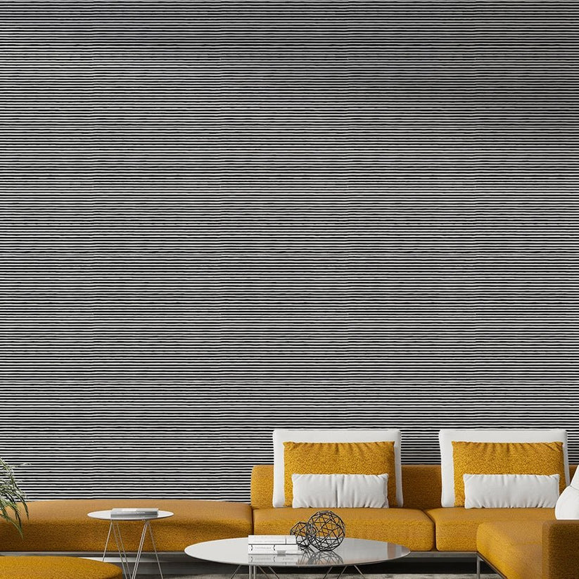 Black Modern Stripes Wallpaper for Walls with Bold Lines