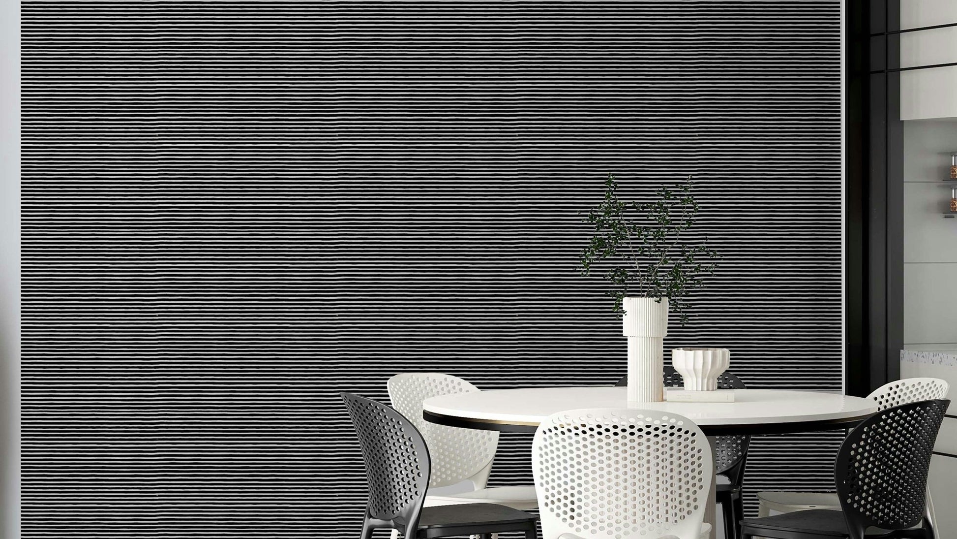 Black stripe line wallpaper


