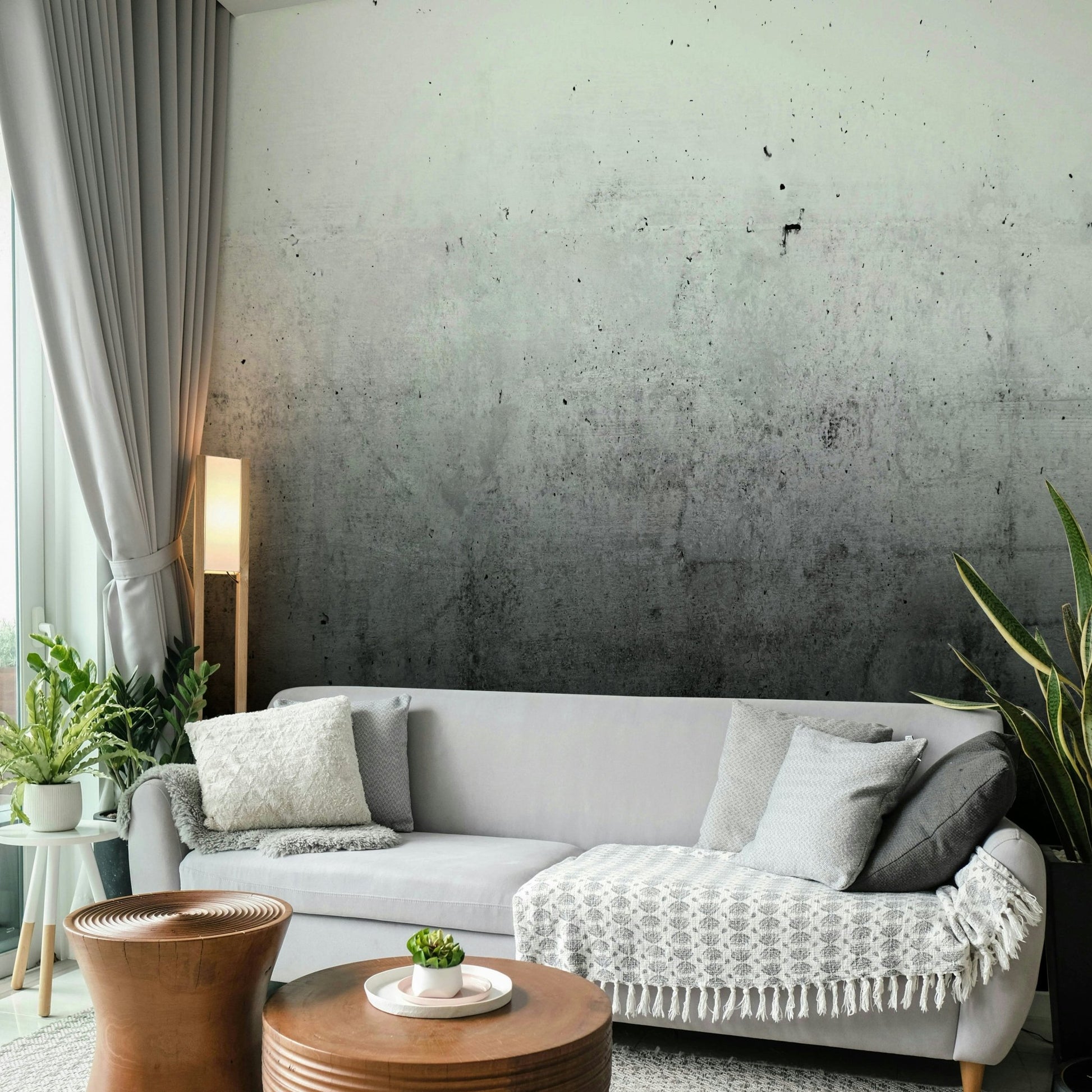 Dark gradient mural wallpaper

