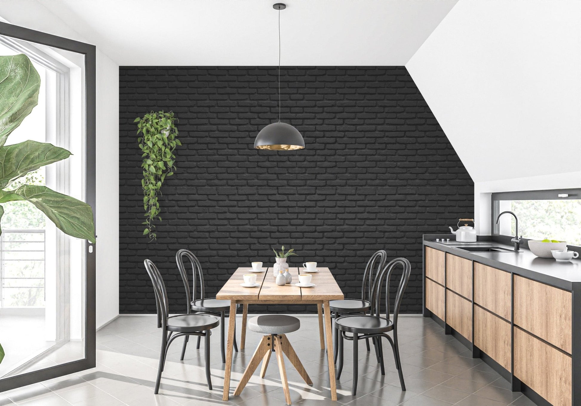 Accent Brick Wall Mural Wallpaper - Giffywalls brick-15