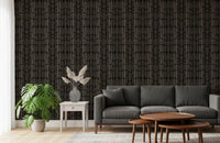 Lounge corner gets a tactile lift from this stone-shape wallpaperGD9556