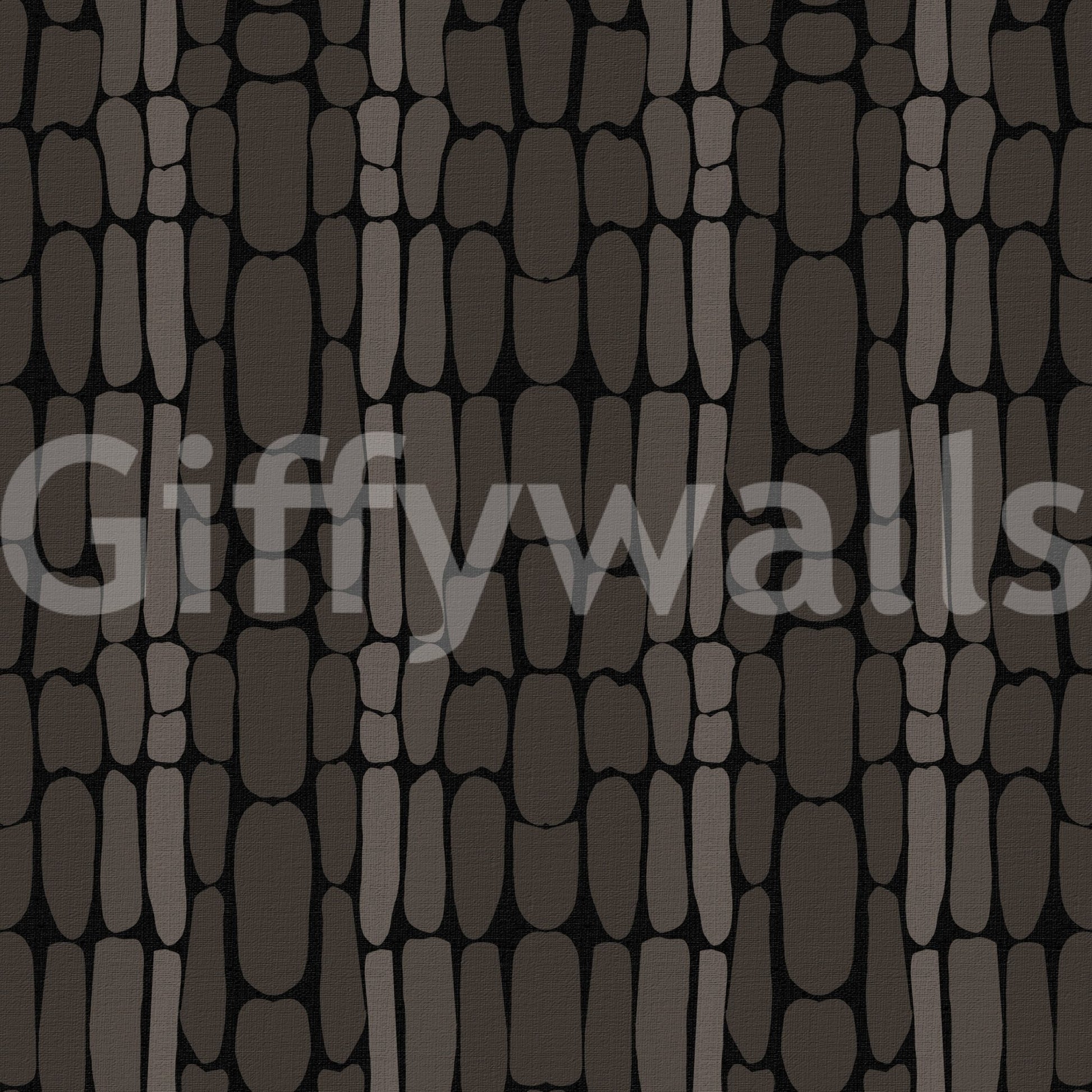 Architectural feel runs through the column rhythm of this stone shape wallpaperGD9556
