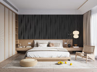 Sleek black tile design wallpaper for walls
