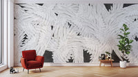 Luxurious black velvet wallpaper with Hermes-inspired radiance., B636