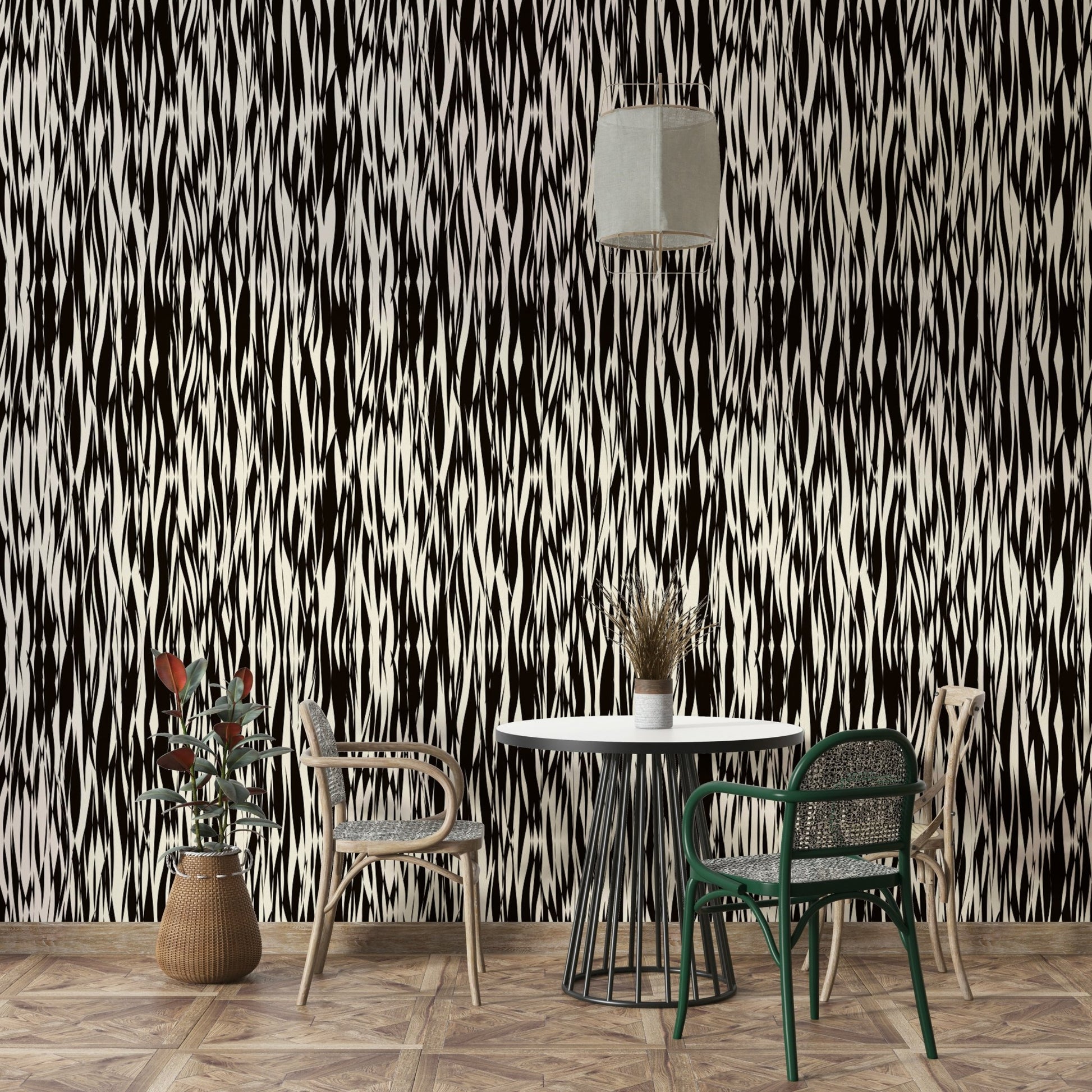 Modern art wallpaper with waves.
