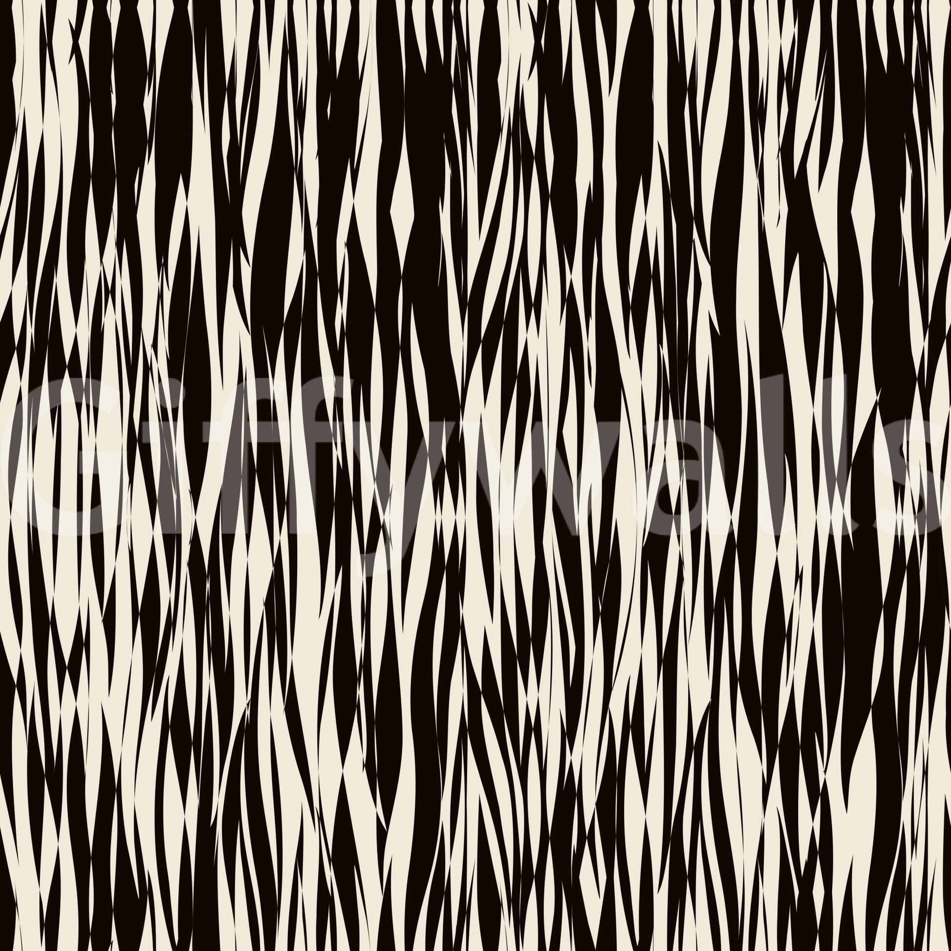 Unique geometric wall mural.
